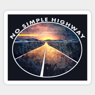 No Simple Highway Batik Magnet